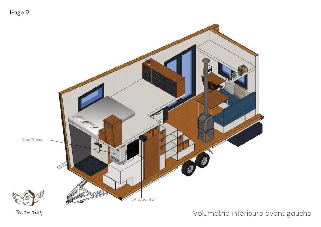 Plans tiny house exemple 8