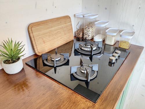 Plaque gaz pour le confort de cuisson et l'autonomie