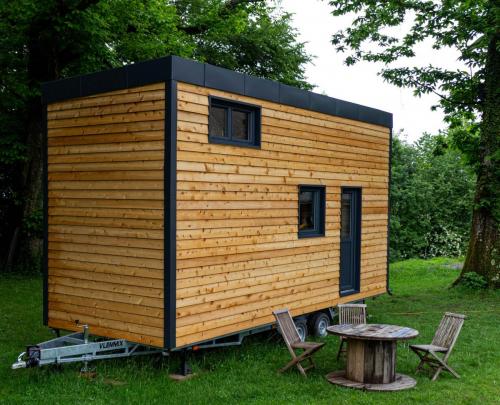 Face sud et ouest de la Tiny House d’Aurelie